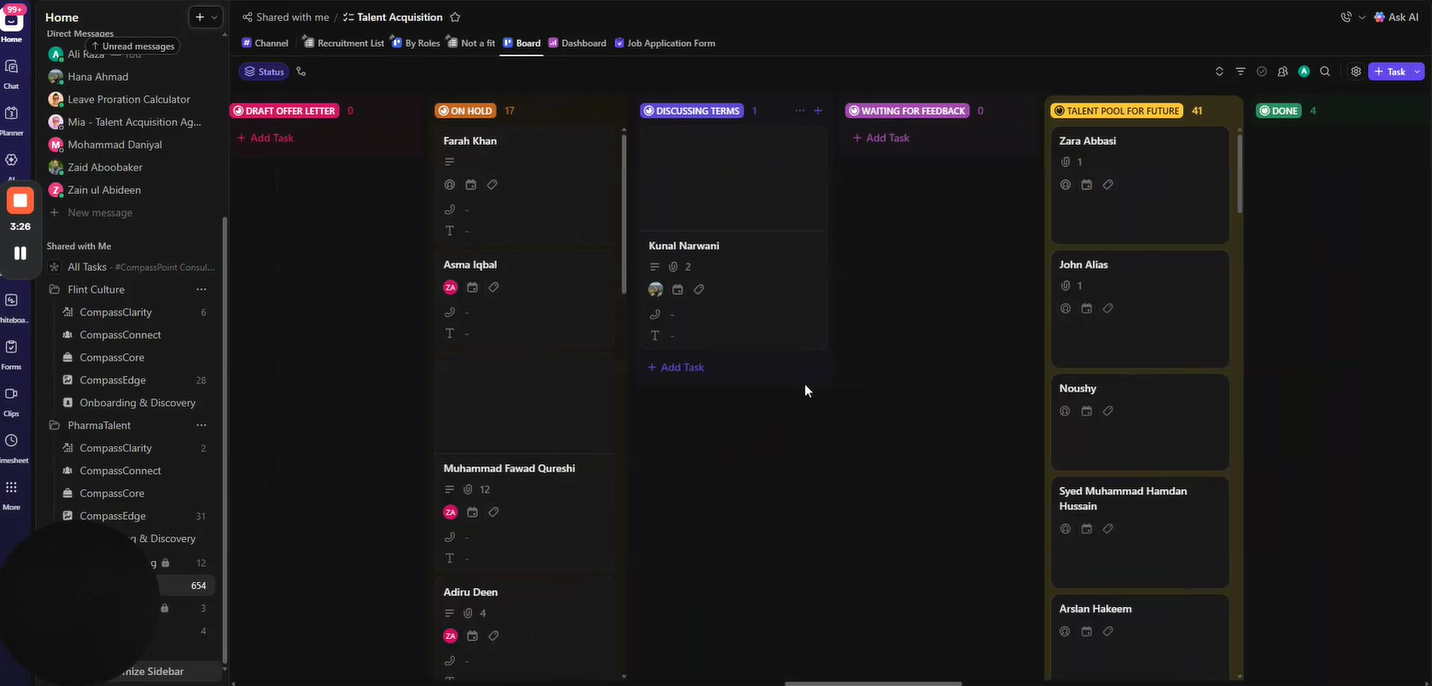 Pipedrive workflow automation board screenshot